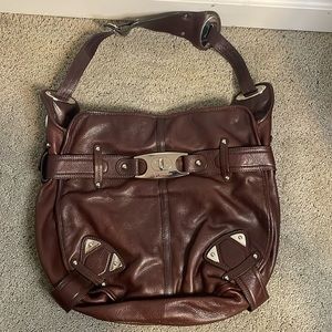 B. Makowsky Leather Satchel